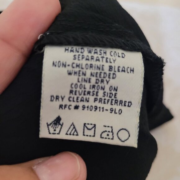 Vtg Faded Glory Ladies Black Embroidered Size L‎ (12/14) Y2K Whimsigoth Witchy - Picture 4 of 6